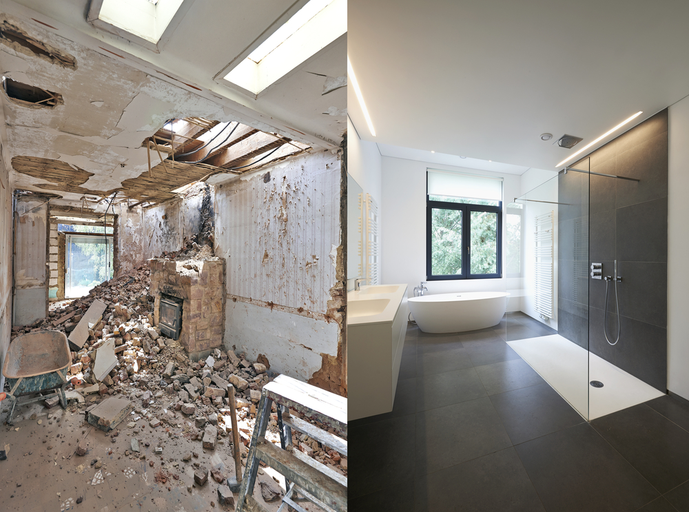 before and after bathroom renovations toronto